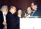 Award with Johnny Cash - Click for Full Size Photo